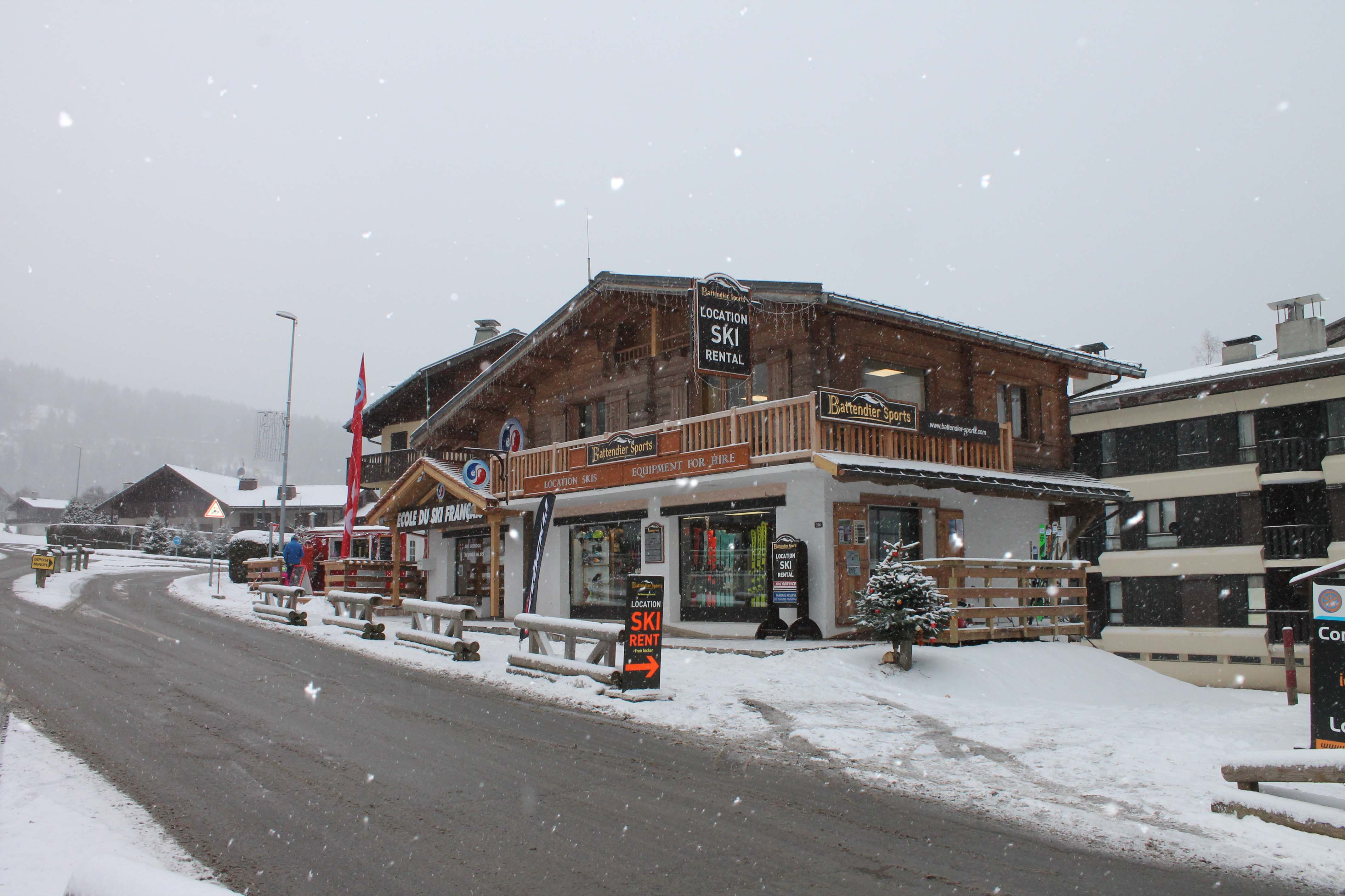 At the foot of the Prarion ski lifts